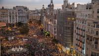 Manifestación en Valencia contra gestión de la DANA e inundaciones