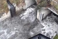 Lluvia provoca incremento  del caudal en dos afluentes