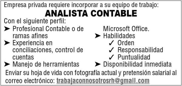 ANALISTA CONTABLE