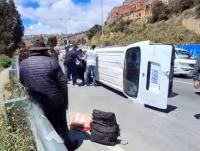 Accidente en la autopista deja seis personas heridas