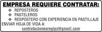 EMPRESA REQUIERE CONTRATAR