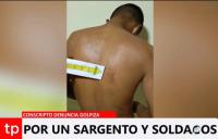 Siete soldados golpean a un conscripto en Pando