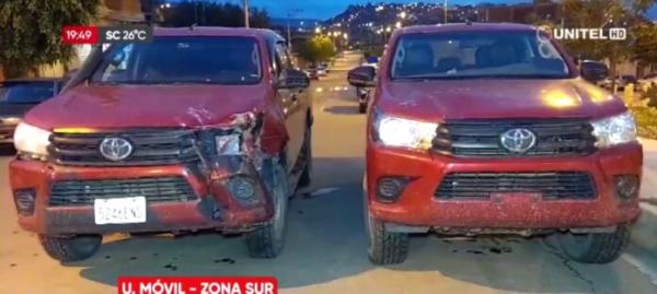 Recuperan dos camionetas robadas en Chile, ambas con impactos de bala