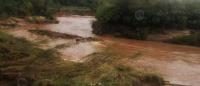 Desborde del río en Quirusillas daña 70 hectáreas y caminos