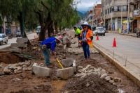 Construyen paseo en área verde  de Villa Pagador en Distrito 14