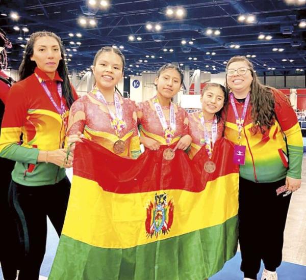 Gimnasia Élite representó a Bolivia en el torneo de Simone Biles