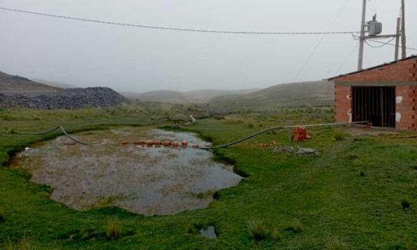 Inspección verificó contaminación  de aguas por minería en Carabuco