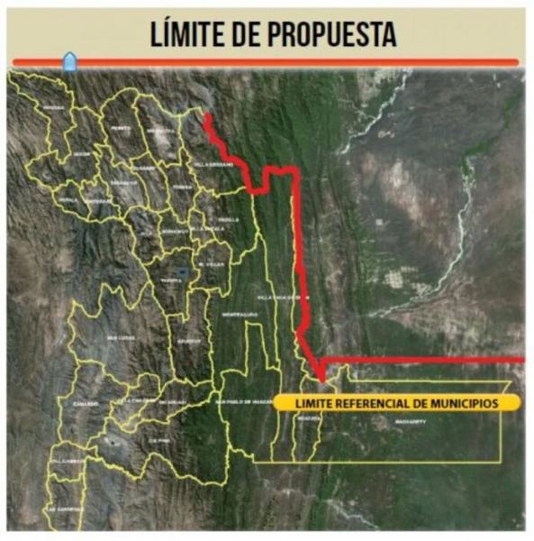 Tarija exige demarcación  de límites con Chuquisaca