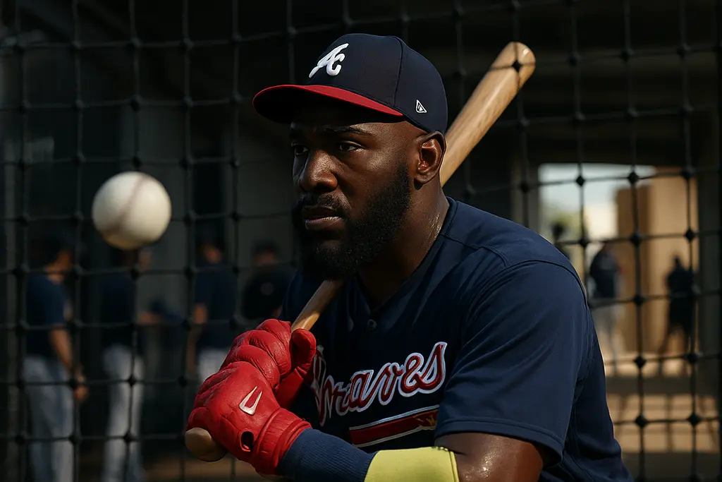 Marcell Ozuna strategy shown through a Pirates hitter preparing in the dugout