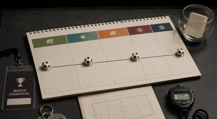 Soccer Season Planning Desk