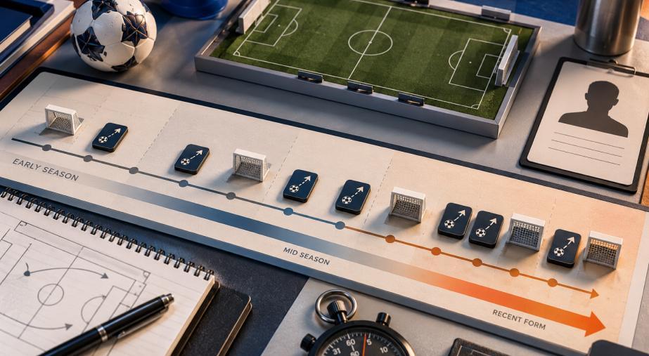 Soccer Strategy Timeline Still Life