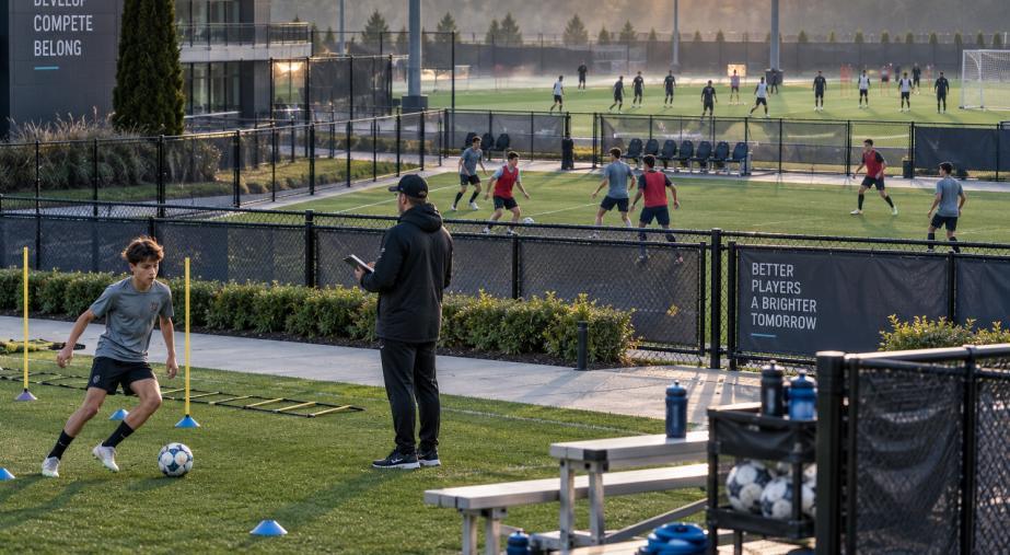 Sunrise at the Soccer Academy