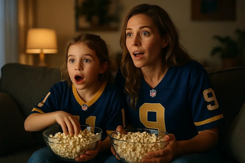 Analyst reviews sports broadcast dates on screens showing live event schedules
