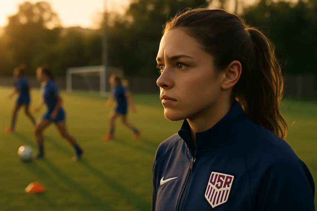 U-20 Women's Roster players training before a youth international tournament