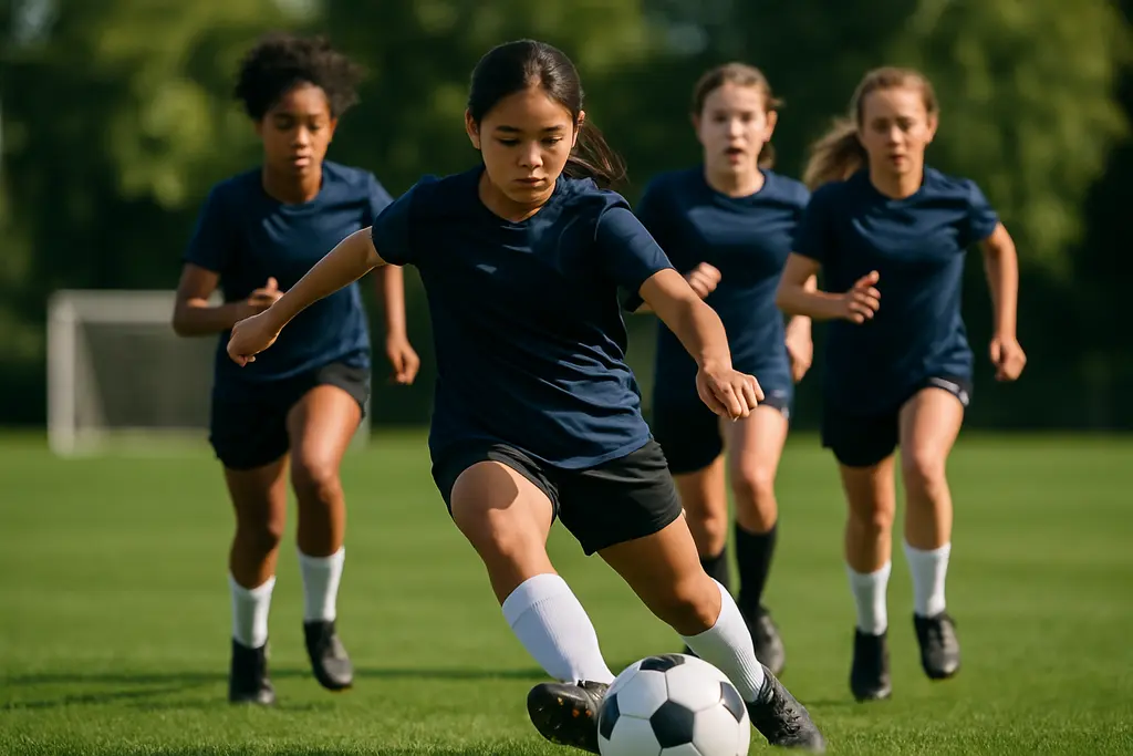 USWNT Group Matchups preview with basketball players preparing on an indoor court