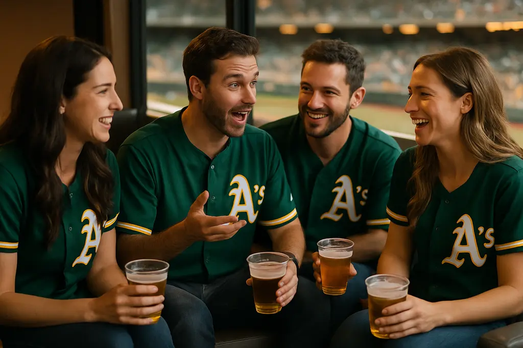 Athletic Club Premiums seating behind home plate at a modern baseball park