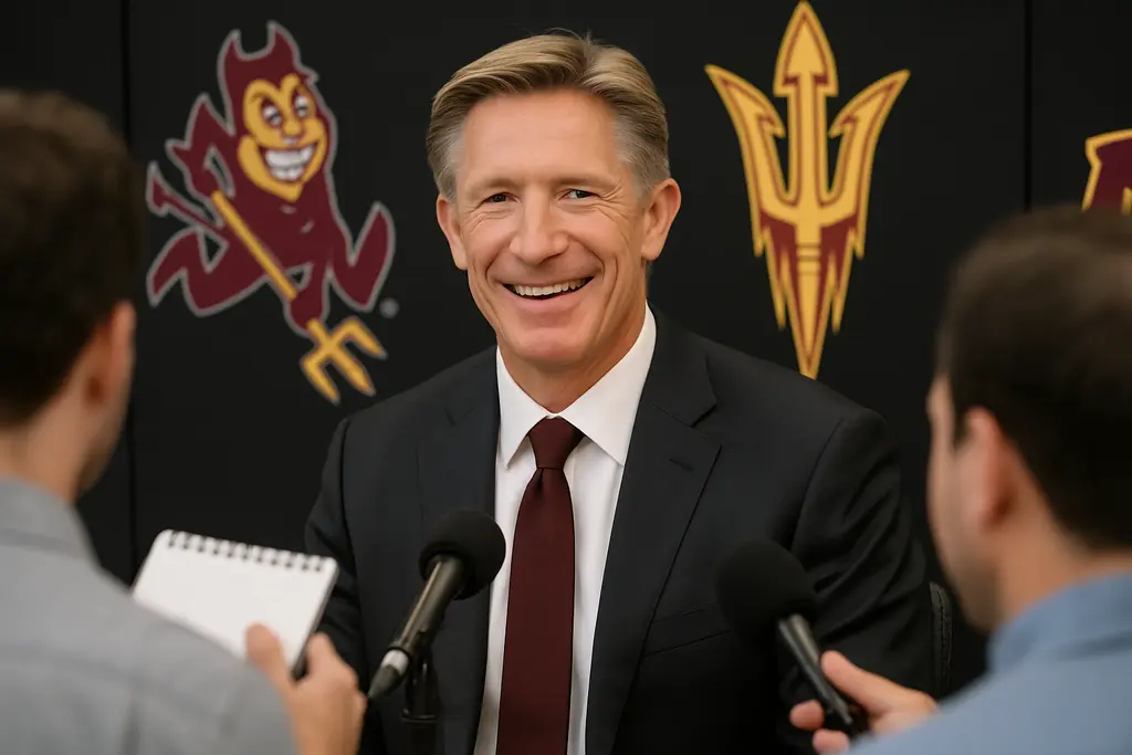 Dave Hakstol hiring analysis with Arizona State players gathered near the bench