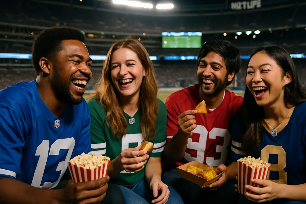 MetLife Stadium partnerships after the World Cup with fans entering for an NFL game