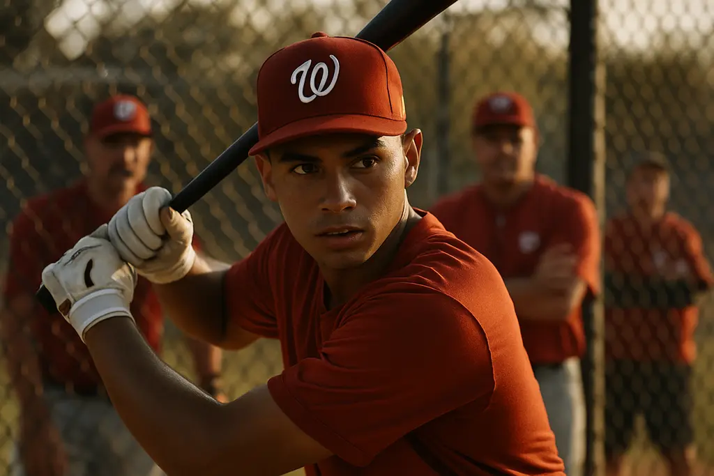 Nationals Player Development staff working with prospects during a minor league practice