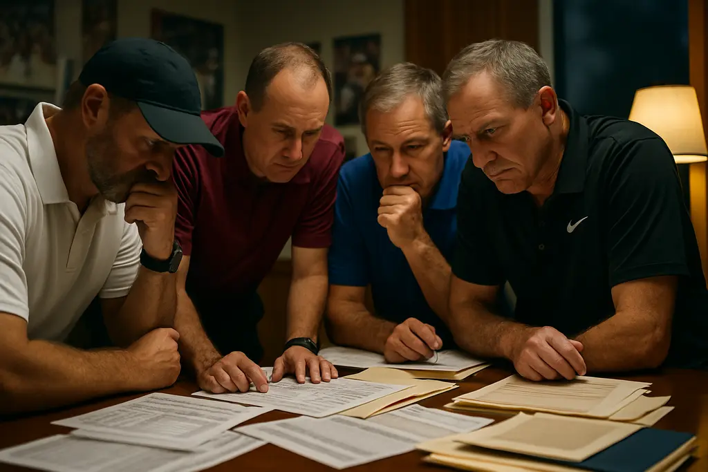 Protect College Sports Act analysis with college athletes lined up during practice