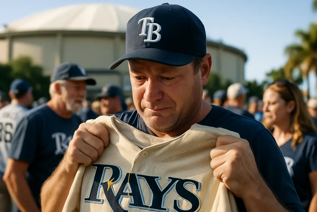 Tropicana Field Renovations with Rays fans watching from the lower bowl