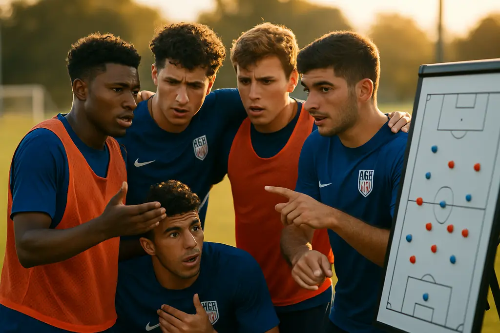 USMNT Youth Movement players train during a national team camp session